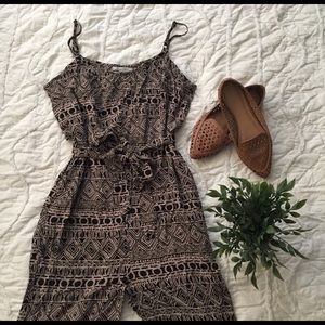 Black and fan Aztec jumpsuit